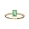 APP: 1.4k Fine Jewelry, Designer Sebastian 14 KT Gold, 0.61CT Emerald and 0.05CT Diamond Ring