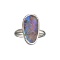 APP: 0.9k Fine Jewelry 3.93CT Free Form Blue-Green Boulder Brown Opal And Sterling Silver Ring