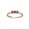 APP: 0.5k Fine Jewelry 14 KT Gold, 0.19CT Red Ruby And Diamond Ring