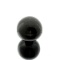 APP: 1.1k Rare 822.00CT Sphere Cut Black Agate Gemstone