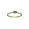 APP: 0.6k Fine Jewelry 14 KT Gold, 0.15CT Green Emerald And Diamond Ring