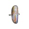 APP: 0.9k Fine Jewelry 12.50CT Free Form Multicolor Boulder Brown Opal And Sterling Silver Ring