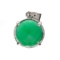Fine Jewelry Designer Sebastian, Emerald And Sterling Silver Pendant