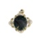 APP: 2.9k Fine Jewelry 14 KT Gold, 11.08CT Oval Cut Green Emerald And Diamond Pendant