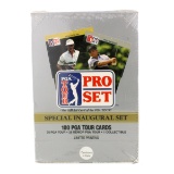 Rare Un-Opened Box Pro Set Golf Special Inaguration Set Cards 400 Cards Per Box