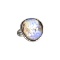 APP: 0.9k Fine Jewelry 13.50CT Free Form Blue Boulder Brown Opal And Sterling Silver Ring