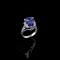 APP: 12.2k Fine Jewelry 14 KT White Gold, 6.39CT Tanzanite And Diamond Ring