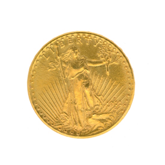 1911-D $20 St. Gaudens U.S. Gold Coin