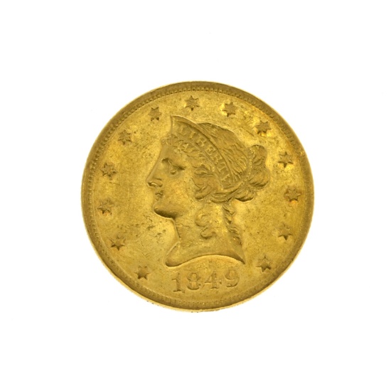 1849 $10 U.S. Liberty Head Gold Coin