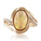 APP: 3k *2.90ct Opal and 0.14ctw Diamond 14K Yellow Gold Ring (Vault_R7_24001)