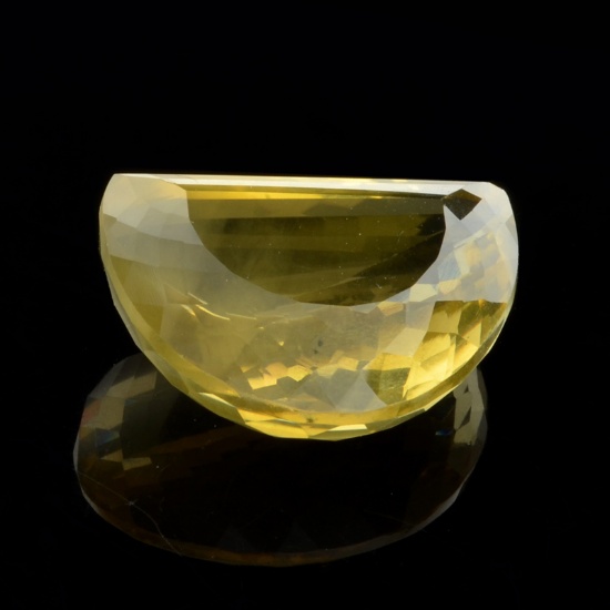 APP: 4.8k 56.00CT Freeform Cut Golden Citrine Quartz Gemstone