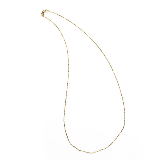 *Fine Jewelry 14 KT Gold, Diamond Cut, 1.8GR. 18'' Chain Necklace (GL Neck 1A/Neck1 1B))