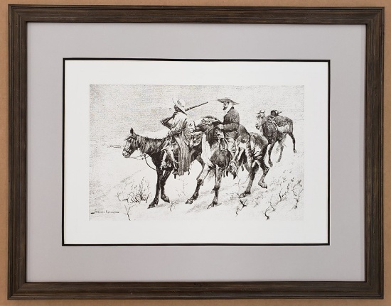 *Rare Giclee Limited Edition 01 by Fredrick Remington Plate Signed Great Investment
