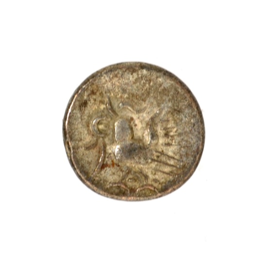 1847 Cambodia Billion 1/8 Tical Hamza Bird Facing Left, Uniface Coin