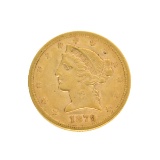 Extremely Rare 1879-S $5 U.S. Liberty Head Gold Coin