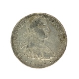 1808 Extremely Rare Eight Reales American First Silver Dollar Coin