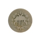 1867 Shield Nickel Coin
