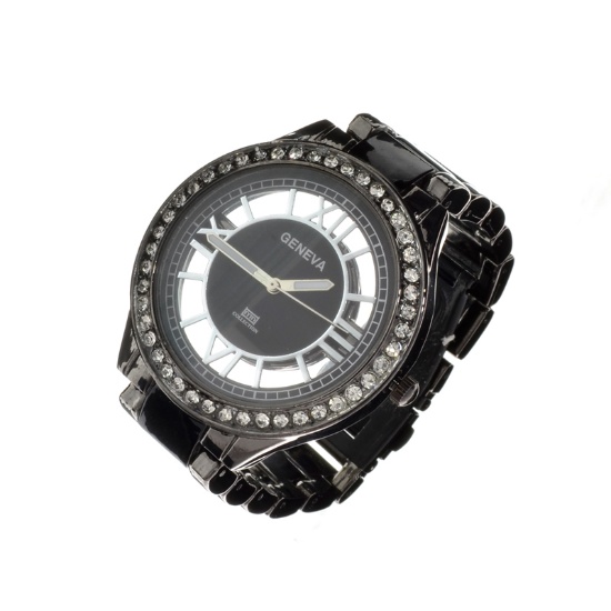 New Women's Geneva, MN Collection, Stainless Steel Back, Quartz Movement, Metal Strap, Watch