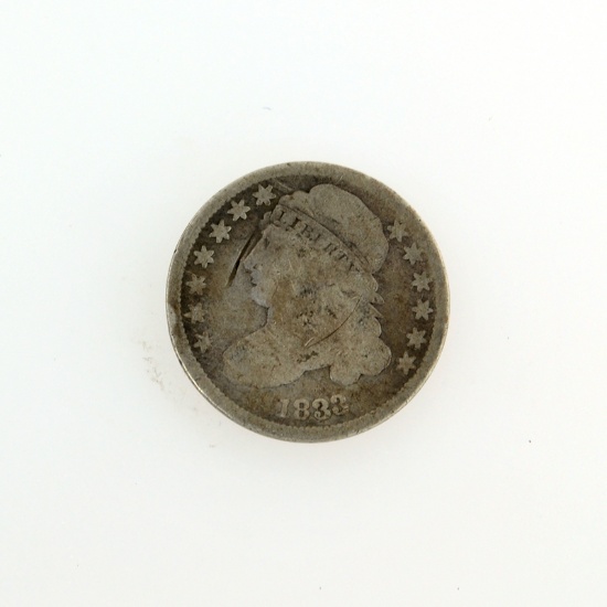 1833 Capped Bust Dime Coin