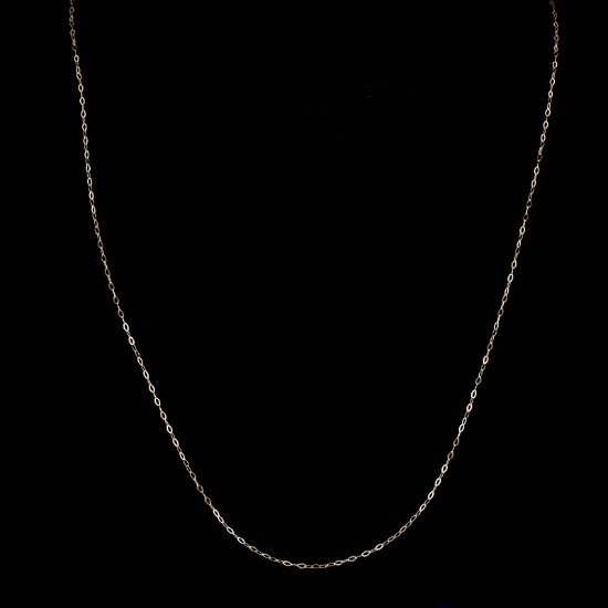 *Fine Jewelry 14 KT Gold, 18'' Diamond Cut Link Chain (GL 24)