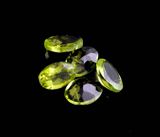 APP: 1.1k 5.33CT Oval Cut Green Peridot Parcel
