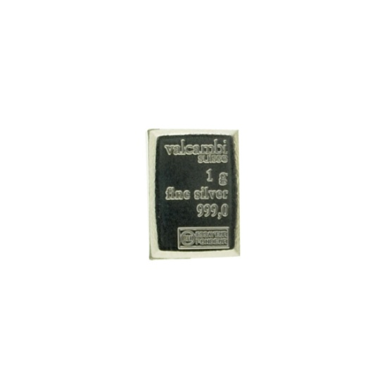Valcambi Suisse 1g Silver Bar