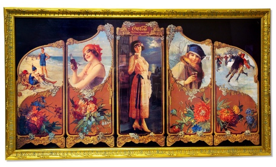 Museum Framed Coca-Coca Advertising  32x18