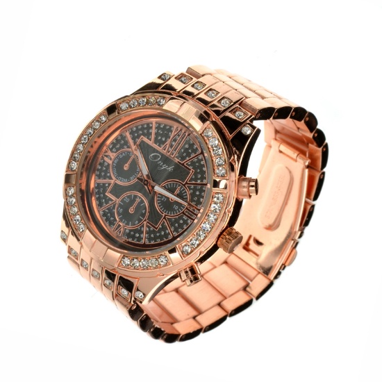 New Women's Onyk, Stainless Steel Back, Water Resistant, Quartz Movement, Metal Strap, Watch