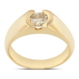 APP: 3.5k *0.79ct Diamond 14K Yellow Gold Ring (Vault_R7_22335)