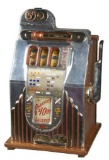 Rare Antique 5¢ Buckley Criss Cross Slot Machine -P-
