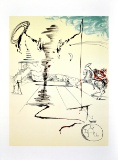 SALVADOR DALI (After) Chevalier Lithograph, 66 of 500