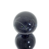 APP: 1.3k Rare 923.50CT Sphere Cut Black Agate Gemstone