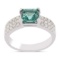 APP: 4.2k *1.54ct Tourmaline and 0.47ctw Diamond 14K White Gold Ring (Vault_R7_22621)