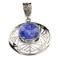 APP: 2.2k Fine Jewelry Designer Sebastian 17.05CT Cabochon Cut Tanzanite and Sterling Silver Pendant