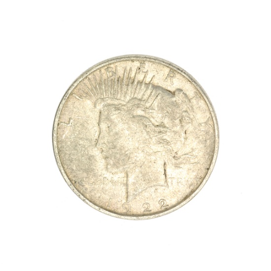 1922-D U.S. Peace Type Silver Dollar Coin