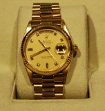 *Rolex Mens President Single Dial Watch-Original Box -P-