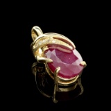 APP: 2.6k Fine Jewelry 14 kt. Gold, 12.08CT Ruby And Diamond Pendant