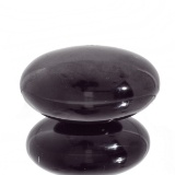 APP: 1.8k Rare 1,395.00CT Oval Cut Black Agate Gemstone