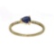 APP: 0.7k Fine Jewelry 14 KT Gold, 0.37CT Blue Sapphire And Diamond Ring