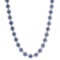 APP: 9.3k *Silver 13.09ctw Tanzanite and 2.64ctw Diamond Necklace (Vault_R8_41791)