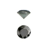 APP: 0.3k 0.41CT Round Cut Black Diamond Gemstone