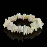 APP: 0.8k 169.50CT Natural Form Bead White Opal Bracelet