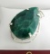 APP: 12.9k Fine Jewelry Designer Sebastian 311.79CT Pear Cut Emerald and Sterling Silver Pendant