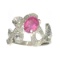 APP: 0.5k Fine Jewelry Designer Sebastian, 1.60CT Pink And White Topaz Sterling Silver Ring
