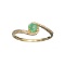 APP: 0.8k Fine Jewelry, Designer Sebastian 14 KT Gold, 0.24CT Round Cut Emerald And Diamond Ring