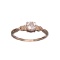 APP: 0.7k Fine Jewelry, Designer Sebastian 14 KT Gold, 0.48CT Round Cut Morganite And Diamond Ring