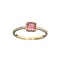 APP: 0.8k Fine Jewelry Designer Sebastian 14 KT Gold, 0.58CT Pink Tourmaline And Diamond Ring