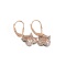 Fine Jewelry 1.88CT Oval/Matquise Cut Morganite Over Sterling Silver Rose Gold Dangle Earrings