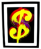 Andy Warhol (After) Museum Framed Dollar Sign Print