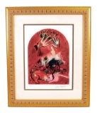 MARC CHAGALL (After) ''Stain Glass Windows'' Framed 20x24 Ltd. Edt 34/125 Dimensions Are Approximate
